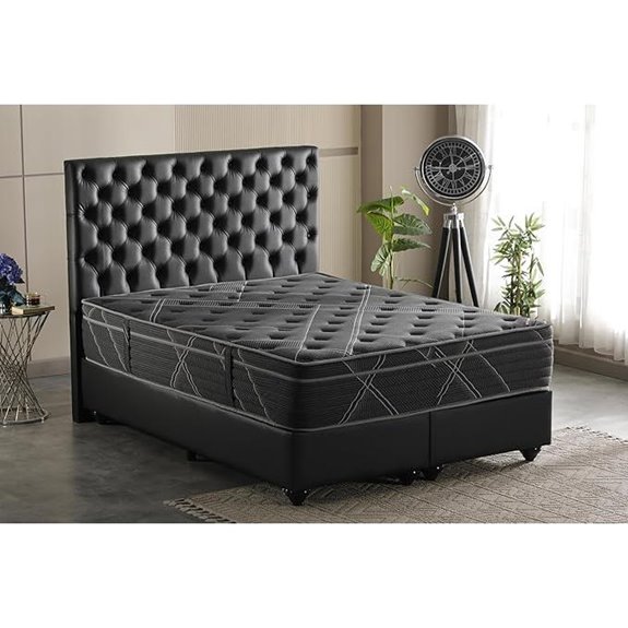 Ottomanson Luxury Black Eurotop Mattress in a Box