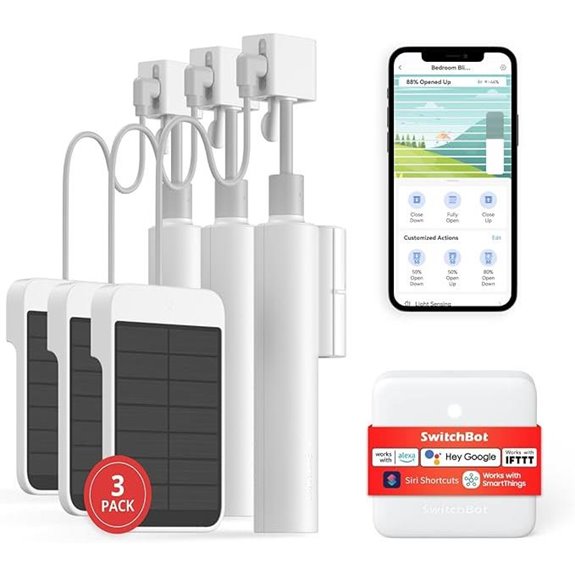 SwitchBot Motorized Blinds Kit with Remote and Solar