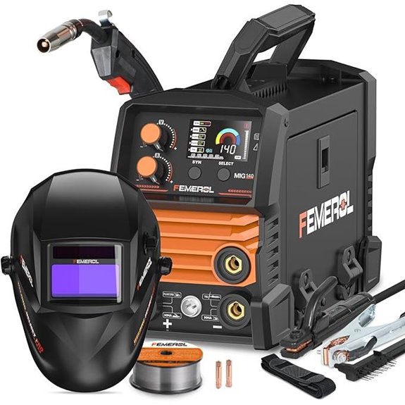 140A 3-in-1 MIG Welder with TIG Stick & LED Display