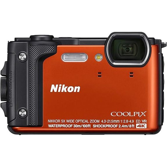 Nikon W300 Waterproof Digital Camera (Orange 3)