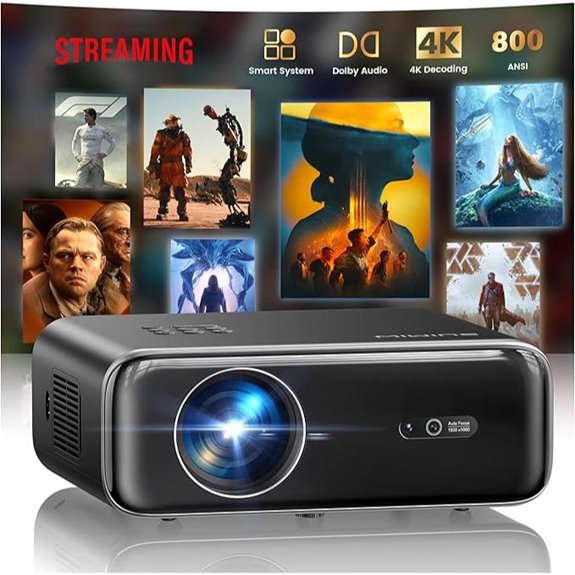 P62 Pro Outdoor 4K WiFi Bluetooth Projector