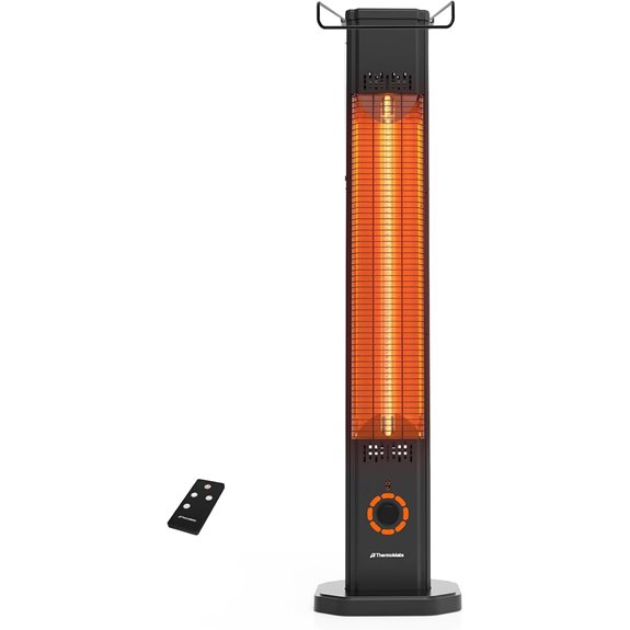 ThermoMate 1500W Outdoor Infrared Patio Heater with Remote