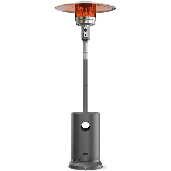 East Oak 50,000 BTU Outdoor Patio Heater with Wheels