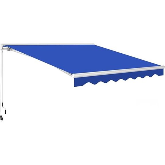 Outsunny 13'x10' Electric Retractable Awning with Lights