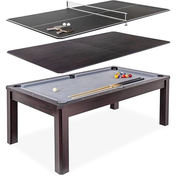 GoSports 3-in-1 Pool Dining & Table Tennis Combo