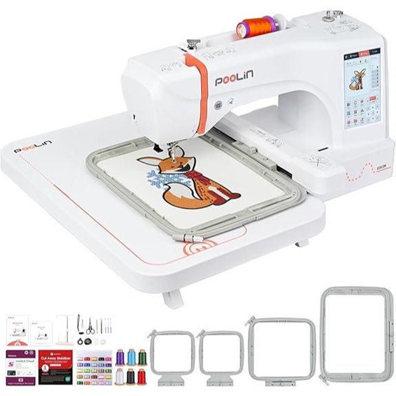 POOLIN EOC06 Embroidery Machine with 7 Touchscreen