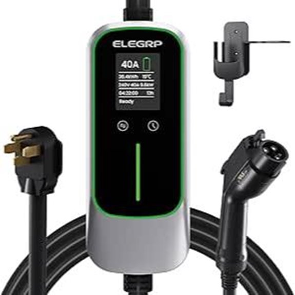 ELEGRP Level 2 EV Charger 40A Portable & Home Use
