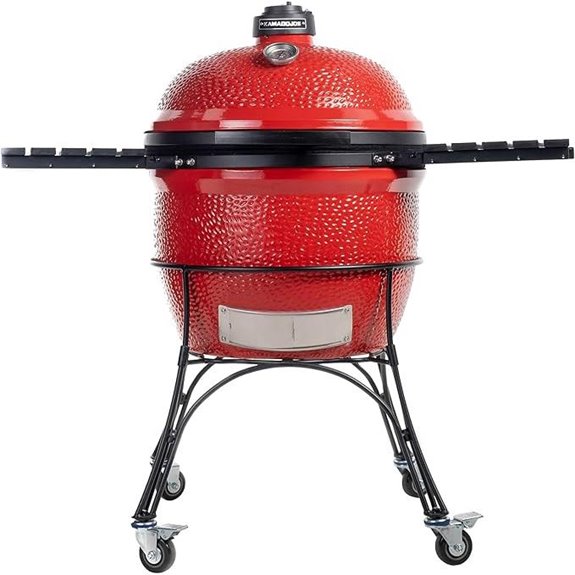 Kamado Joe Big Joe 24-Inch Ceramic Grill in Red