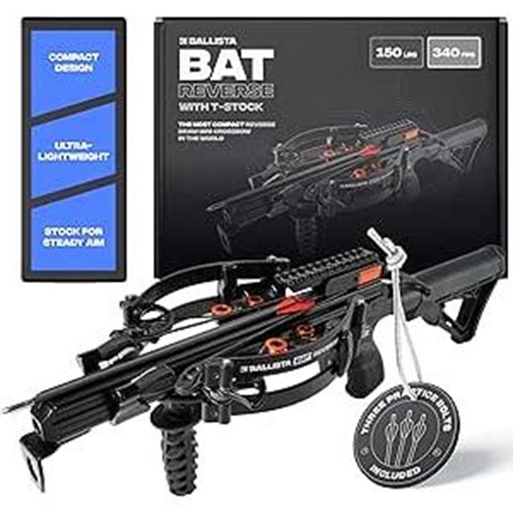 Ballista Bat Reverse Stock Crossbow for Hunting and Target