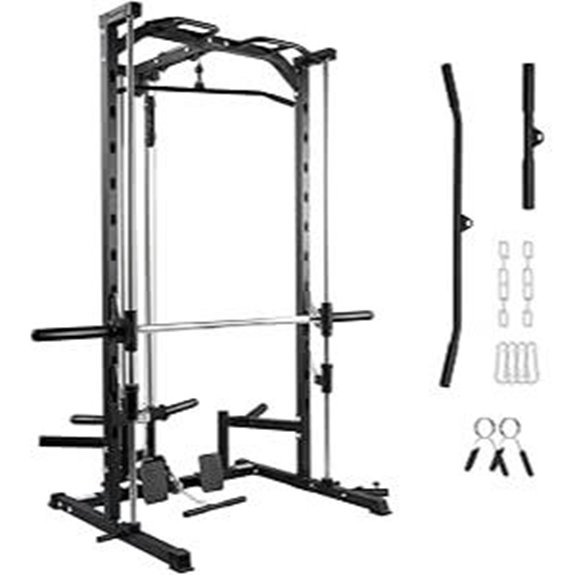 RitFit Smith Machine Power Rack with Attachments