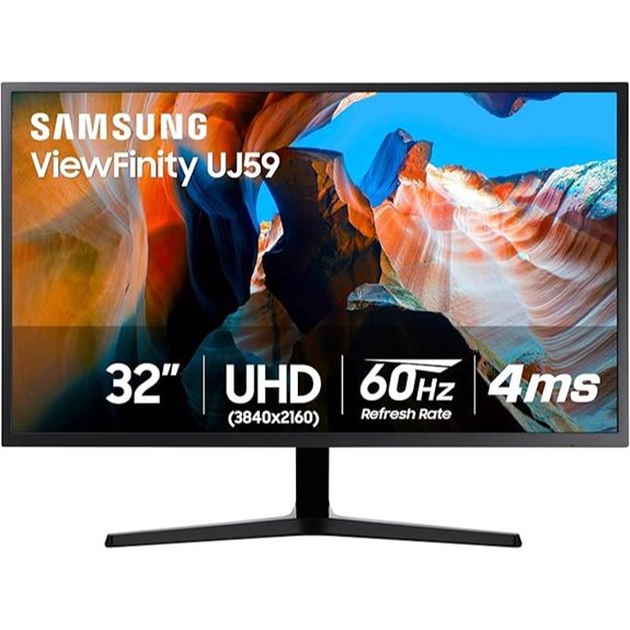 Samsung 32 UJ59 4K UHD Monitor with FreeSync