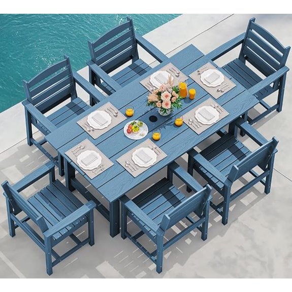 SERWALL 7-Piece Outdoor Patio Dining Set