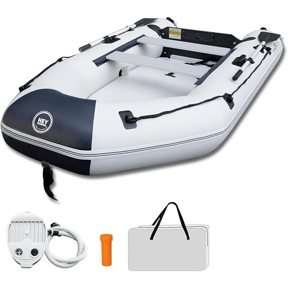 10ft Inflatable Dinghy Boat with Oars and Carry Bag