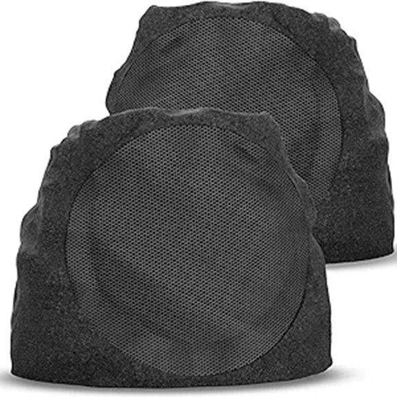 Wireless Solar Outdoor Speakers with LED Lights (2-Pair)