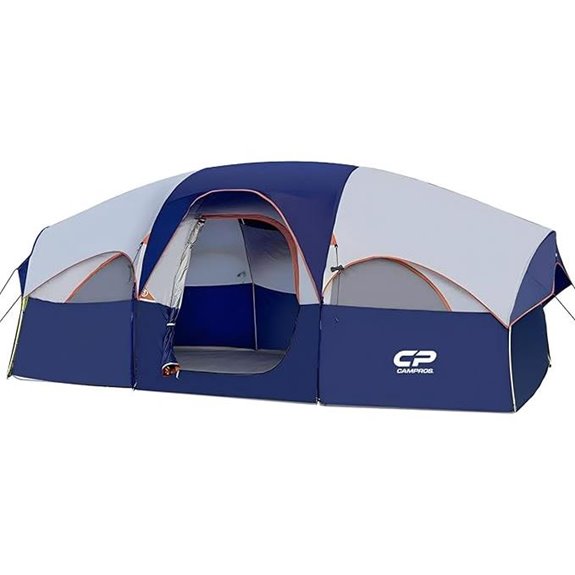 CAMPROS 8-Person Weather-Resistant Camping Tent