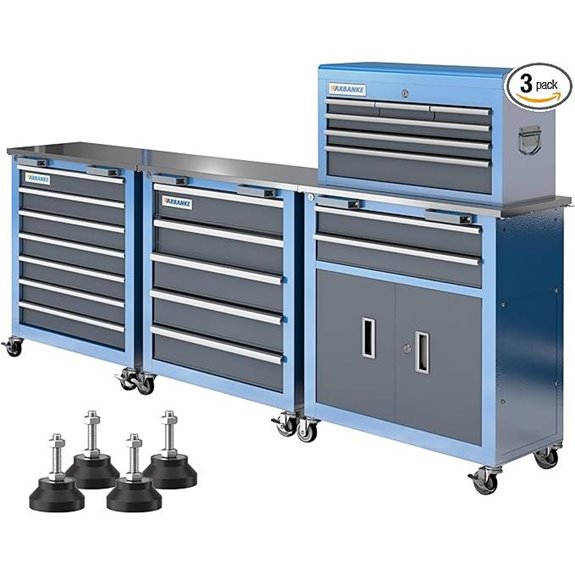 LARBANKE 3-in-1 Rolling Tool Chest Set