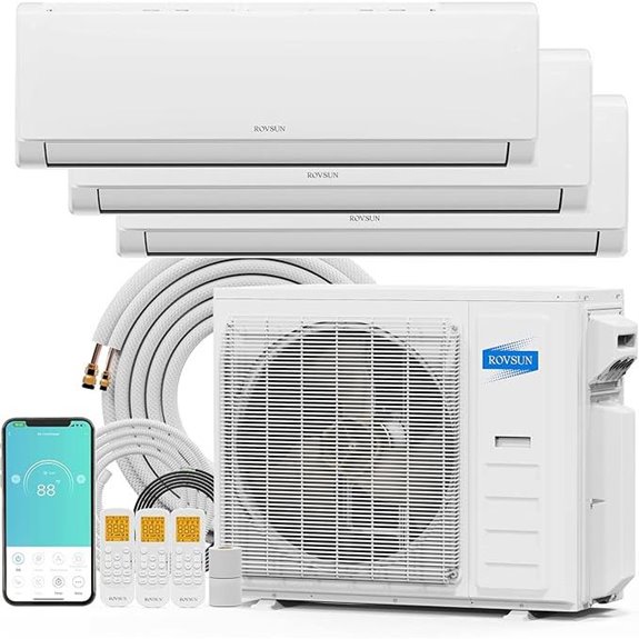 ROVSUN 3-Zone 35000 BTU WiFi Mini Split AC