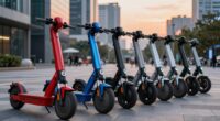 top folding electric scooters