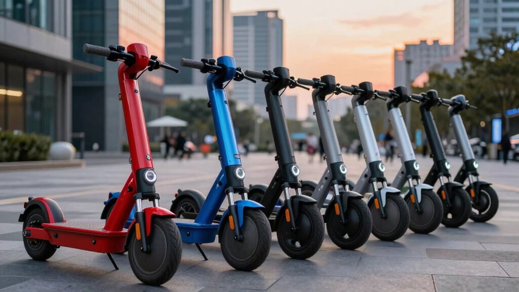top folding electric scooters