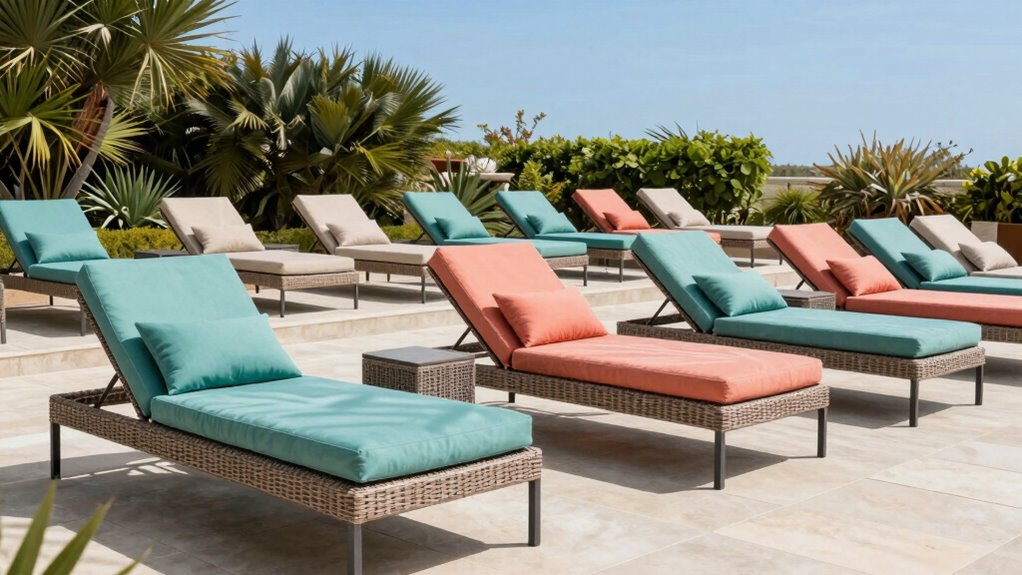 top outdoor cushioned lounge chairs
