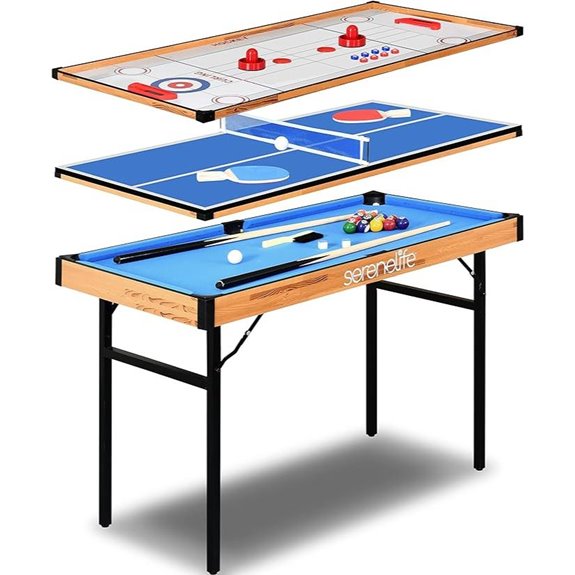 SereneLife 4-in-1 Multi Game Table with Accessories