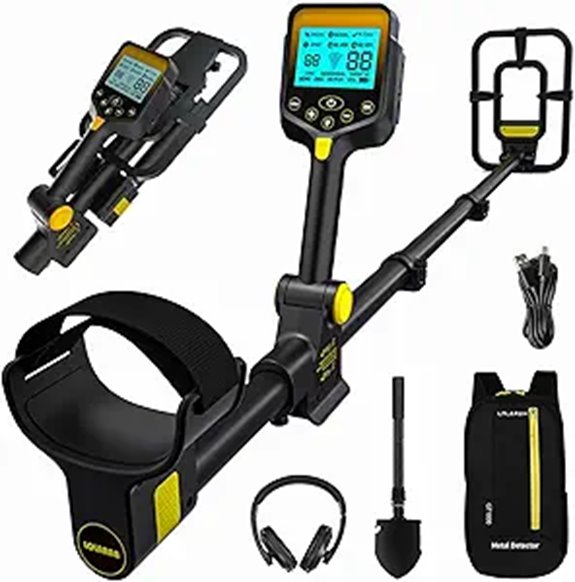 Professional Waterproof Metal Detector with LCD Display