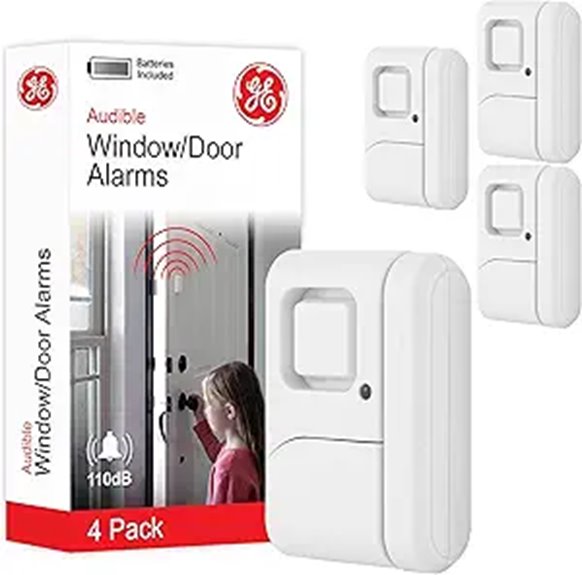 GE Wireless Window & Door Alarm Pack (4)