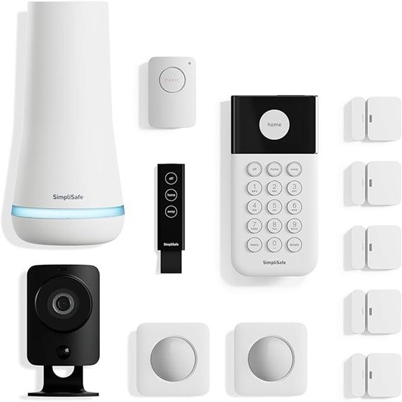 SimpliSafe 12-Piece Wireless Security System with Cameras