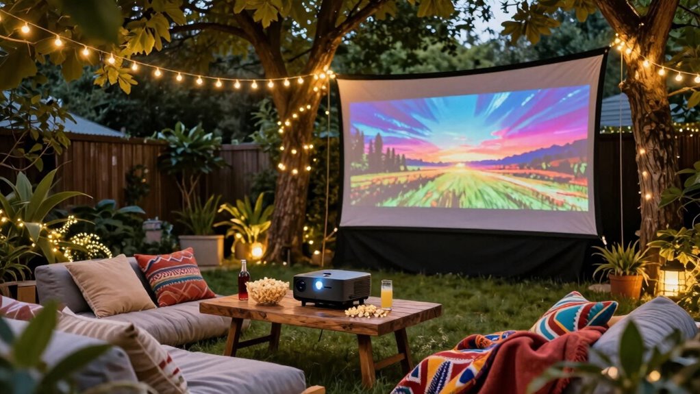 choose suitable outdoor movie screen
