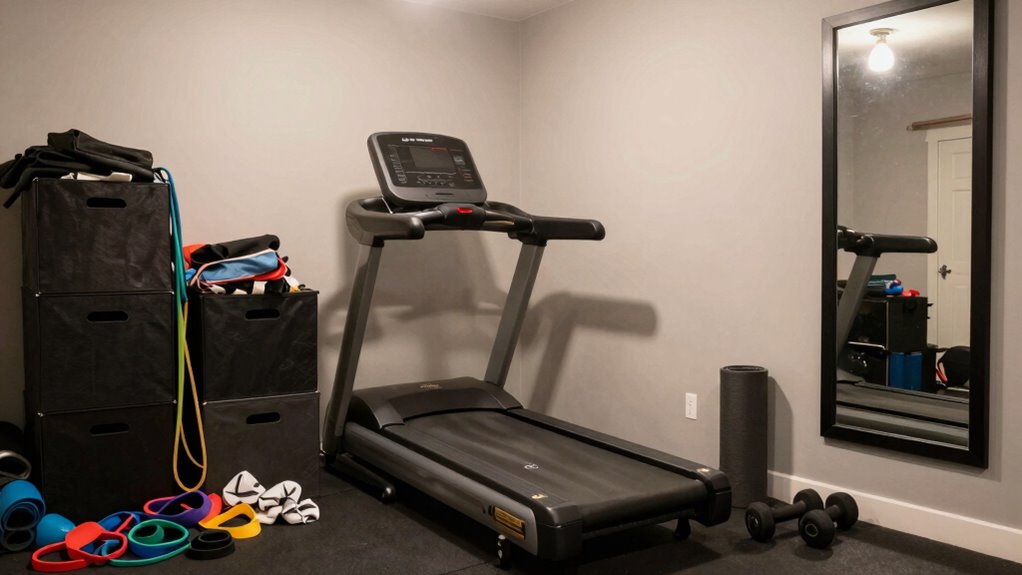 efficient organized workout space