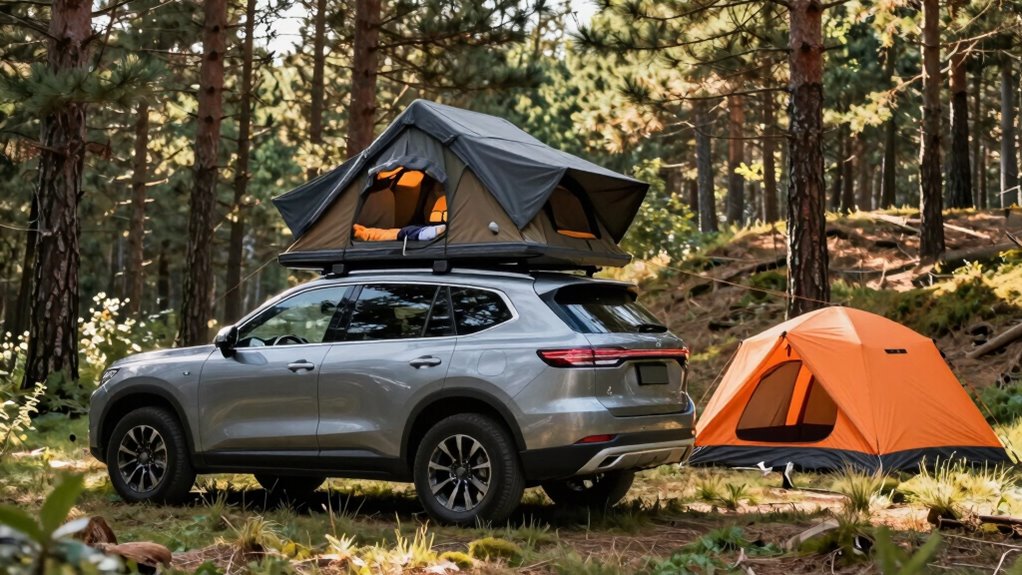 choosing between rooftop and ground tents