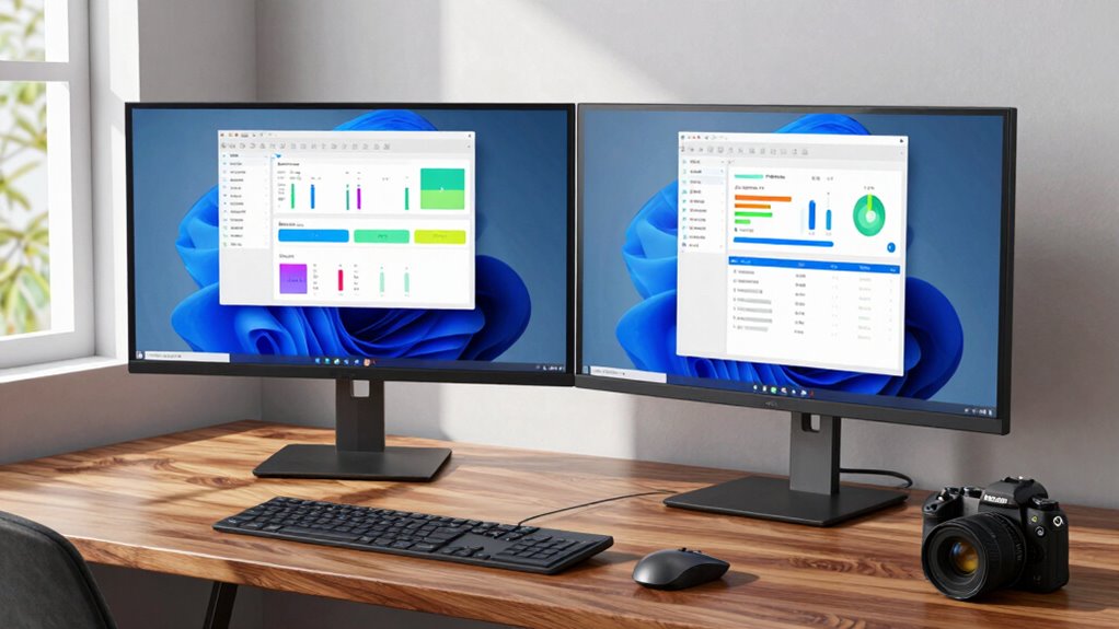 enhance productivity with dual monitors