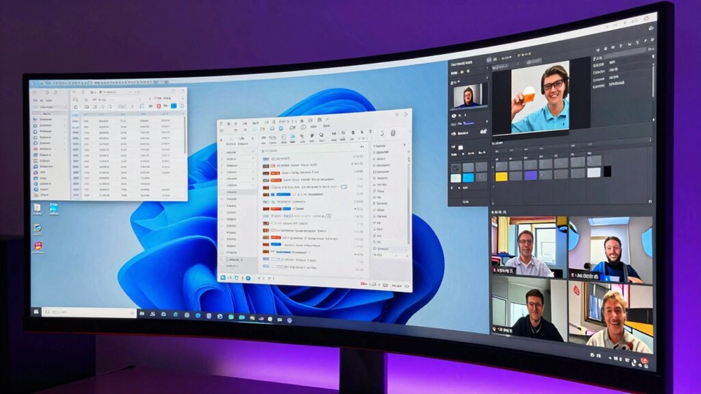 immersive curved high refresh displays