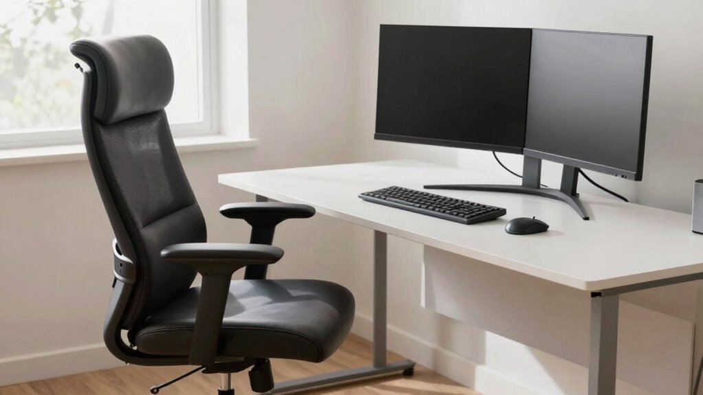 monitor at eye level