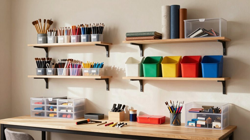organize hobby supplies efficiently