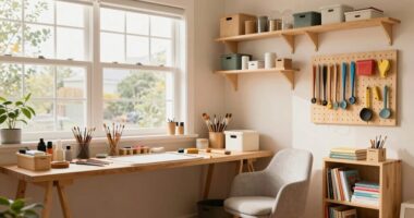 organized durable hobby space