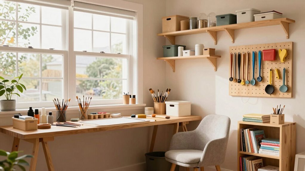 organized durable hobby space