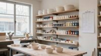 pottery studio organization tips