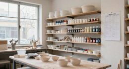 pottery studio organization tips