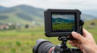 choose between monitor or lens