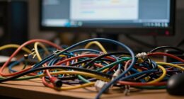 cluttered cables distract quickly