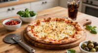 convenient home pizza station