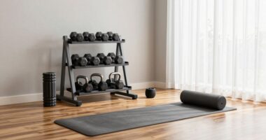 durable apartment workout setup