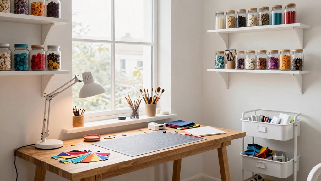 enhanced craft room organization