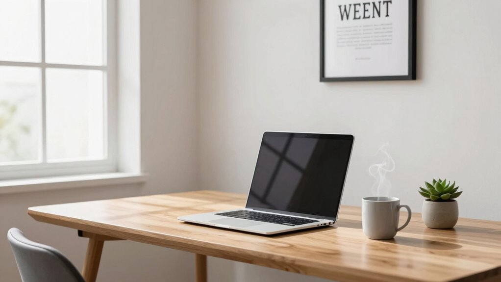 ergonomic distraction free deep workspace