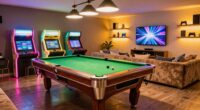 game room renovation transformation