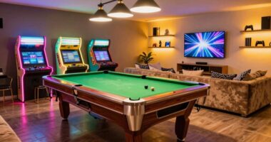 game room renovation transformation