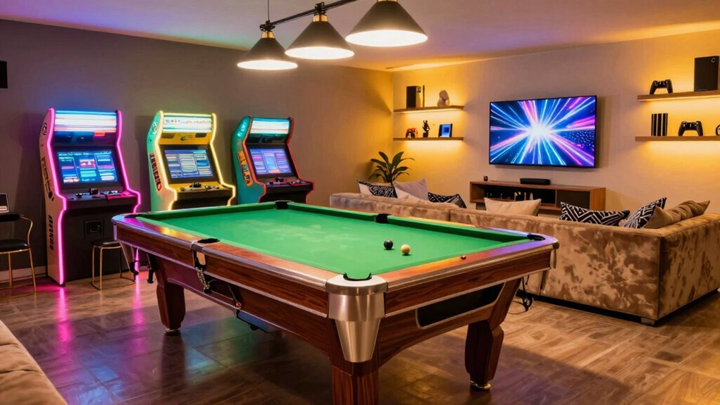 game room renovation transformation