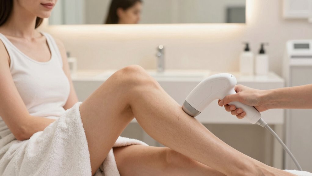 home laser hair removal patience