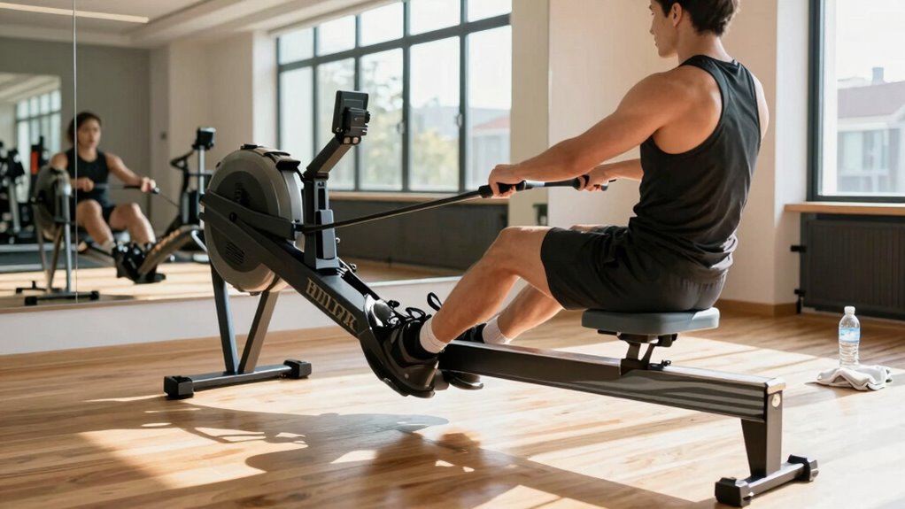 home rowing machine test